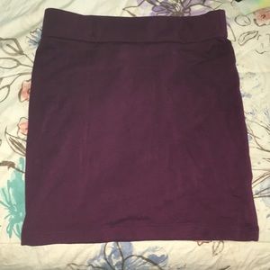 Burgundy skirt